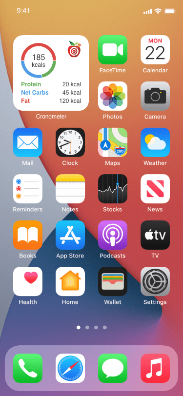 iOS home screen widget