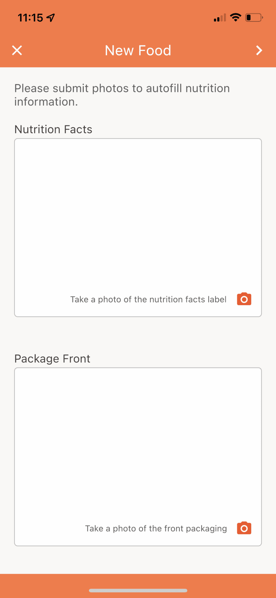 Take photos of the nutrition label and packaging.